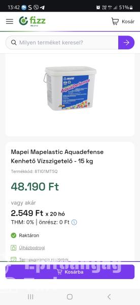 Mapei folyékony fólia