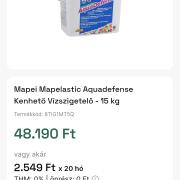 Mapei folyékony fólia