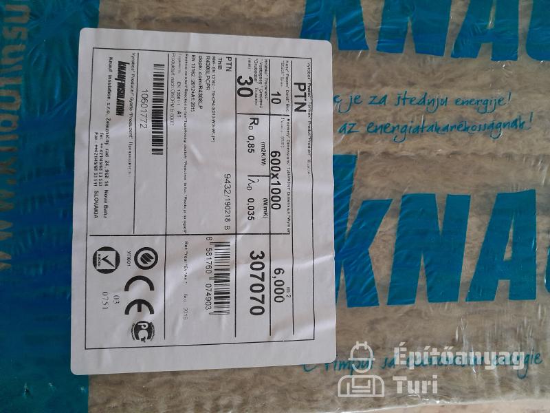 KNAUF Insulation PTN 035 3 cm-es lépésálló kőzetgyapot