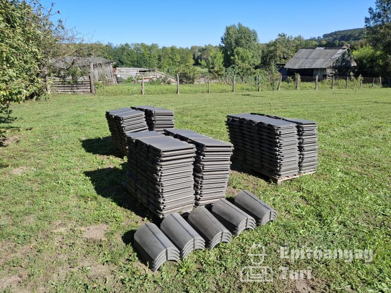 Terrán betoncserép,antracit színű