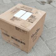 Fehér 10x20-as metro fali csempe, 5 bontatlan doboz, összesen 4,8 m2