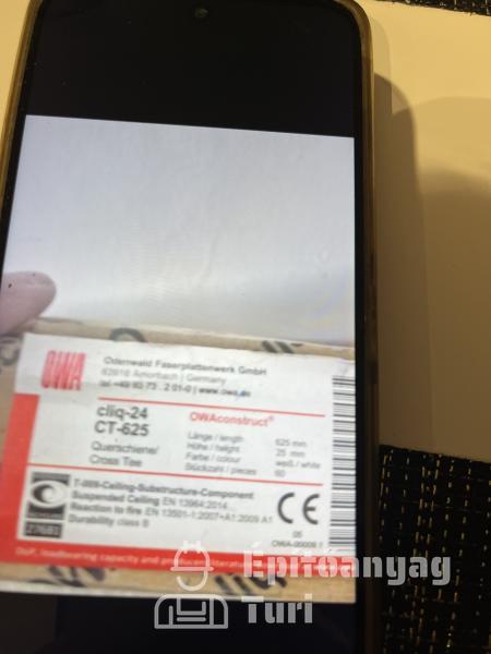 Kazettás mennyezethez kereszt tartó profil