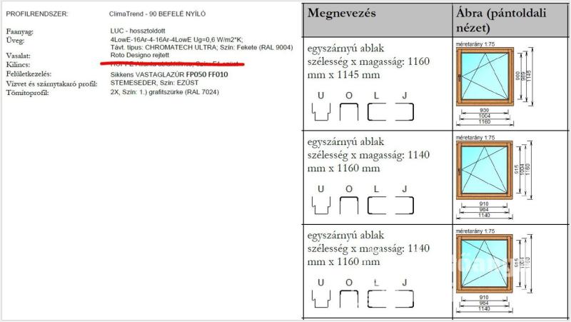 Teljesen új, bontatlan, gyári fa ablak (3 db) féláron eladó